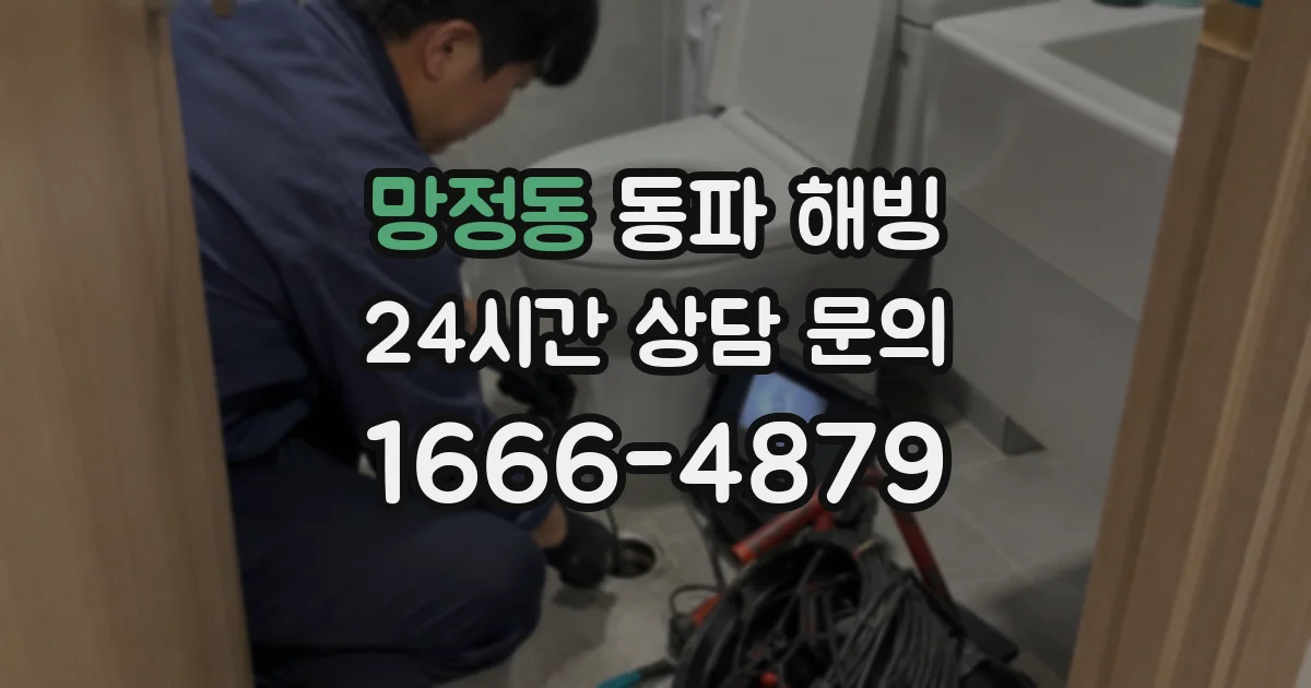 망정동 동파 해빙