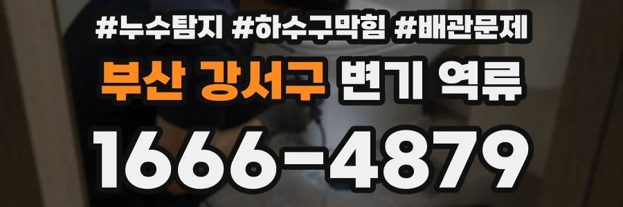 부산 강서구 변기 역류