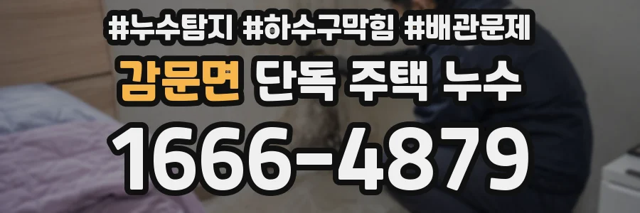 감문면 단독 주택 누수