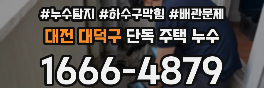 대전 대덕구 단독 주택 누수