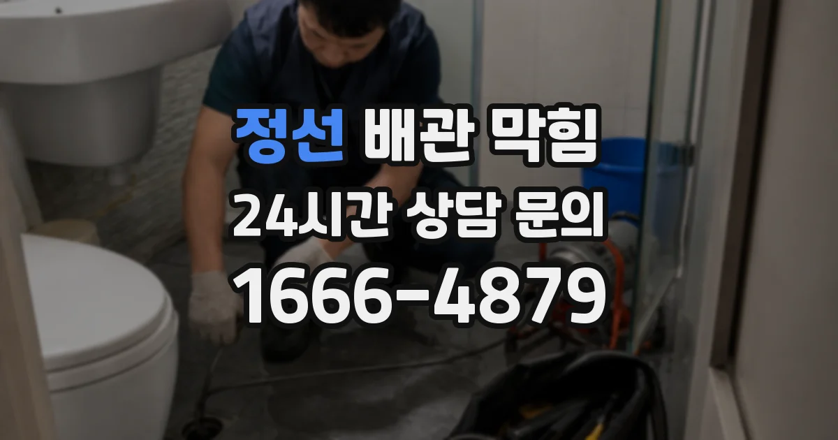 정선 배관 막힘