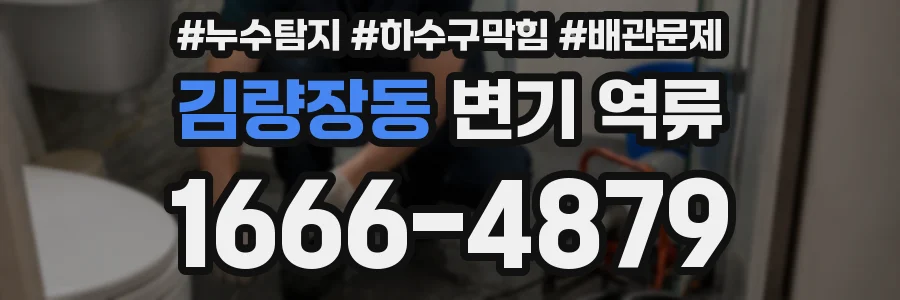 김량장동 변기 역류