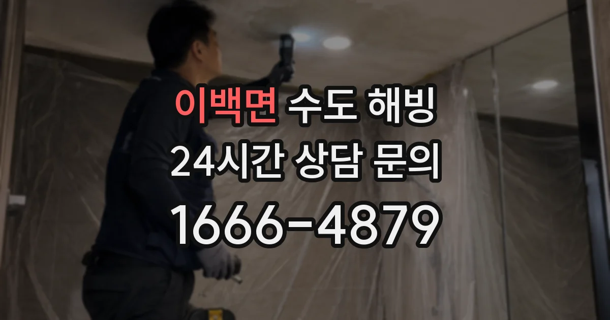이백면 수도 해빙