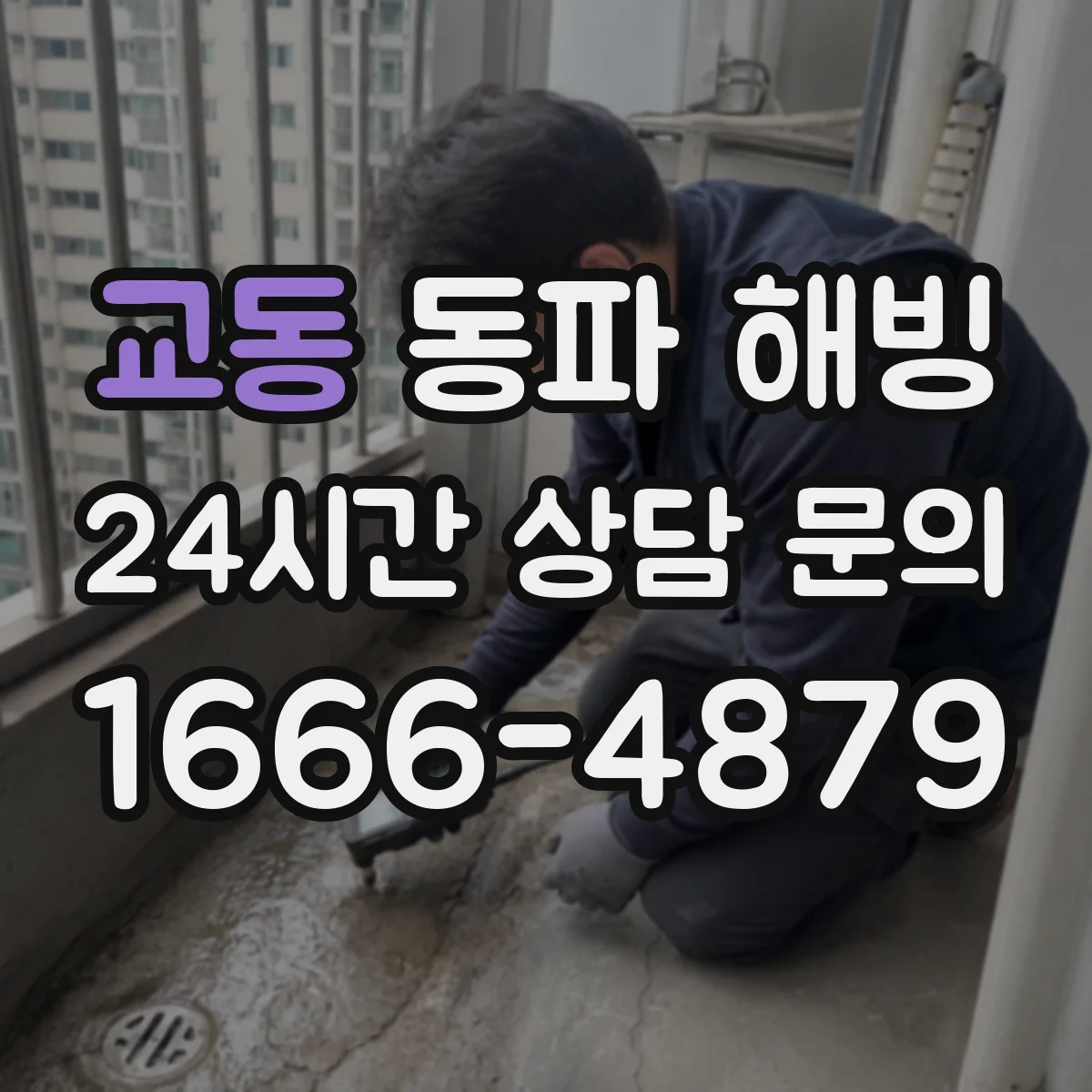교동 동파 해빙