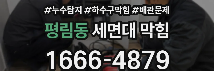 평림동 세면대 막힘