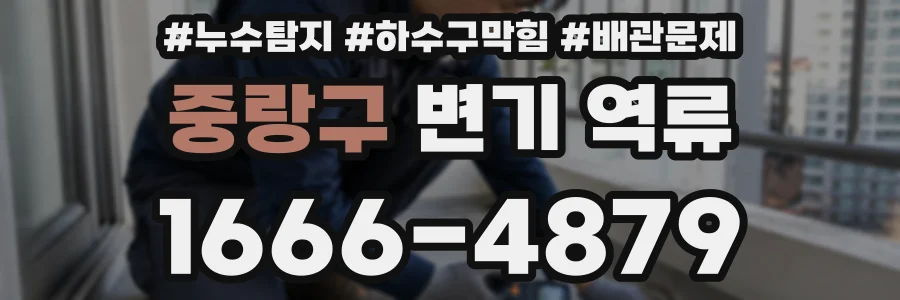 중랑구 변기 역류