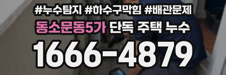 동소문동5가 단독 주택 누수