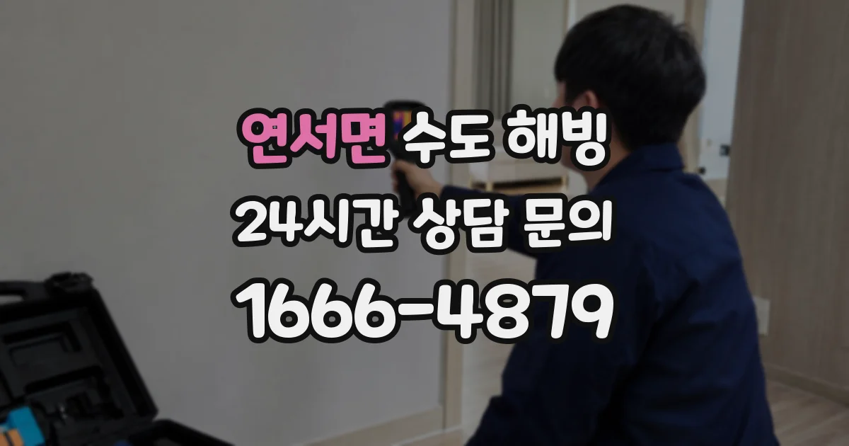 연서면 수도 해빙