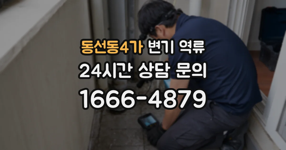 동선동4가 변기 역류