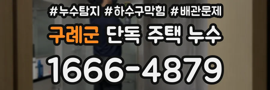 구례군 단독 주택 누수