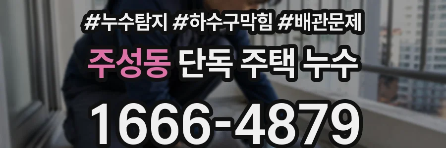 주성동 단독 주택 누수