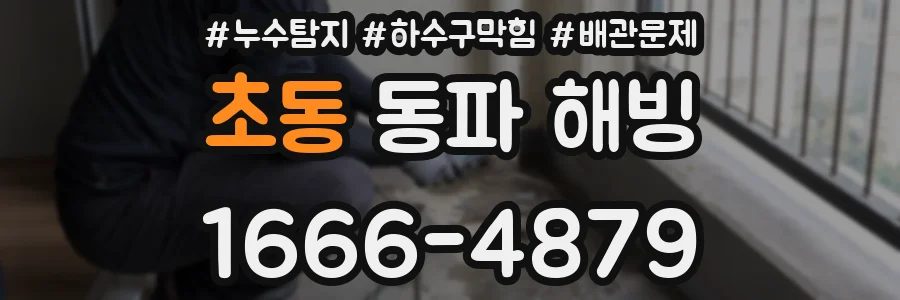 초동 동파 해빙