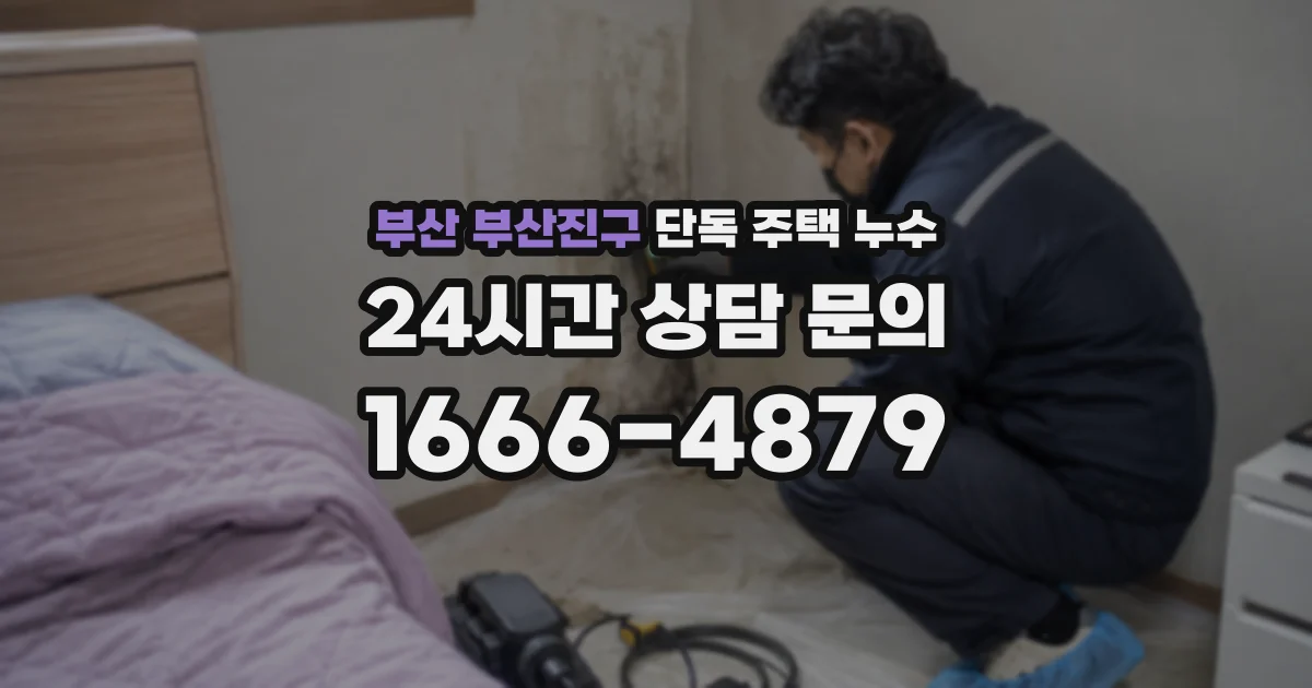 부산 부산진구 단독 주택 누수