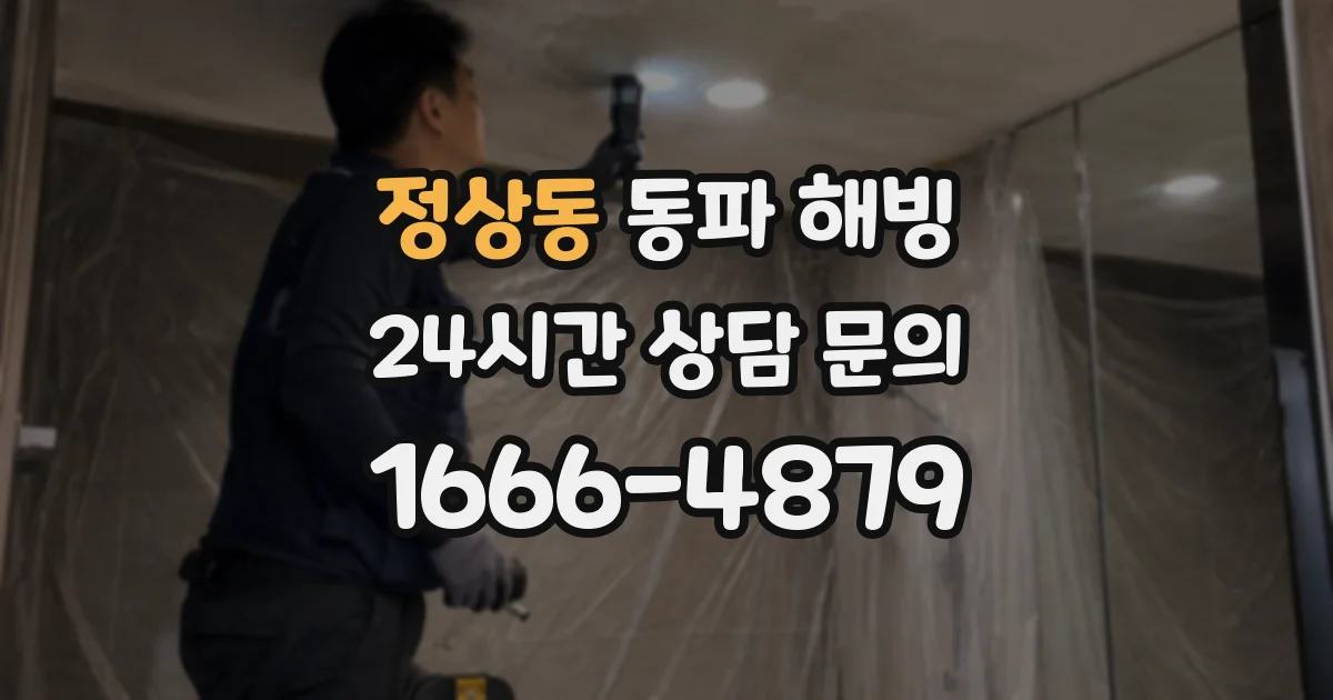 정상동 동파 해빙