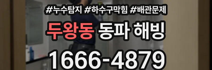 두왕동 동파 해빙