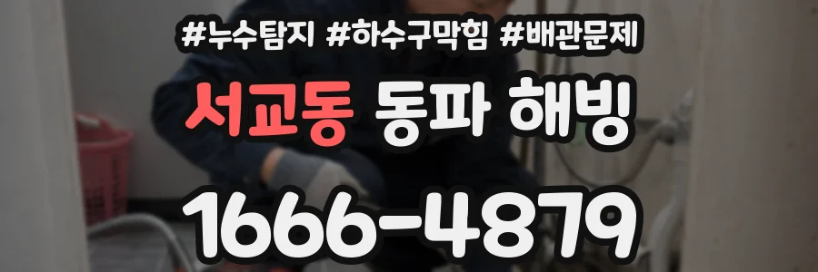 서교동 동파 해빙