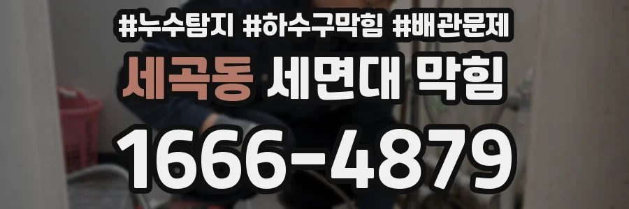 세곡동 세면대 막힘