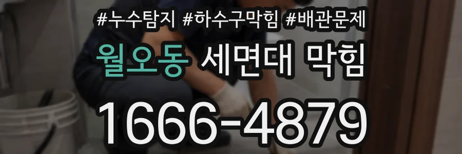 월오동 세면대 막힘
