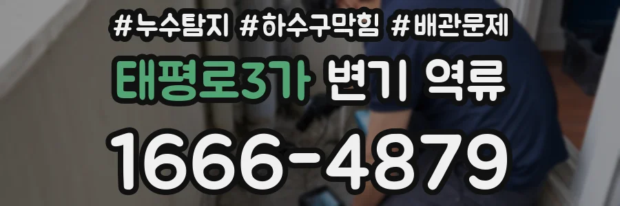 태평로3가 변기 역류