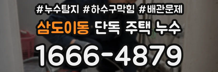 삼도이동 단독 주택 누수
