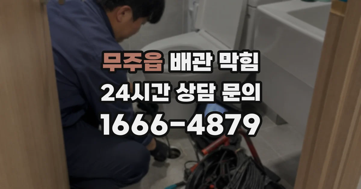 무주읍 배관 막힘