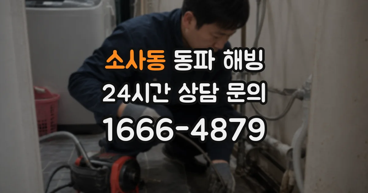소사동 동파 해빙