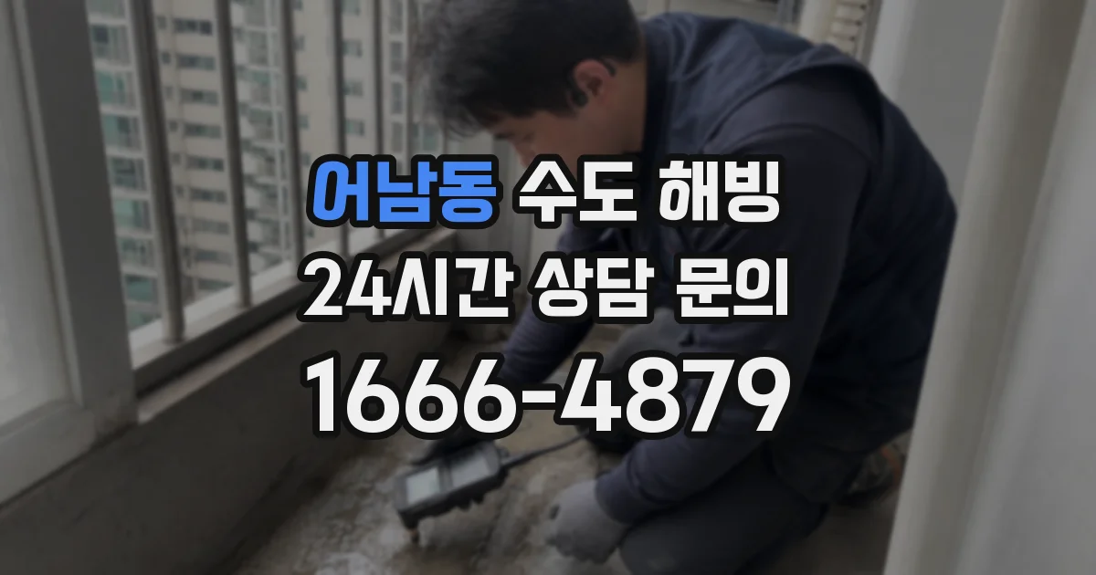 어남동 수도 해빙