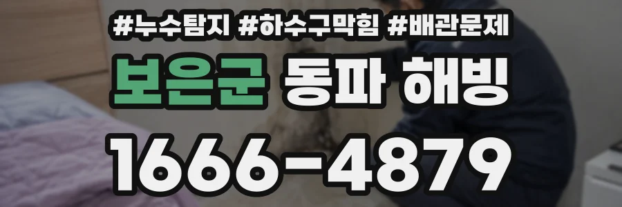 보은군 동파 해빙