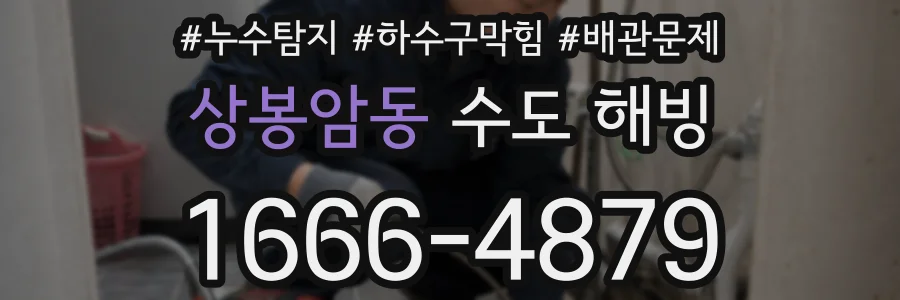 상봉암동 수도 해빙