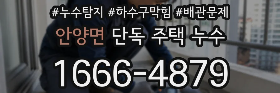 안양면 단독 주택 누수