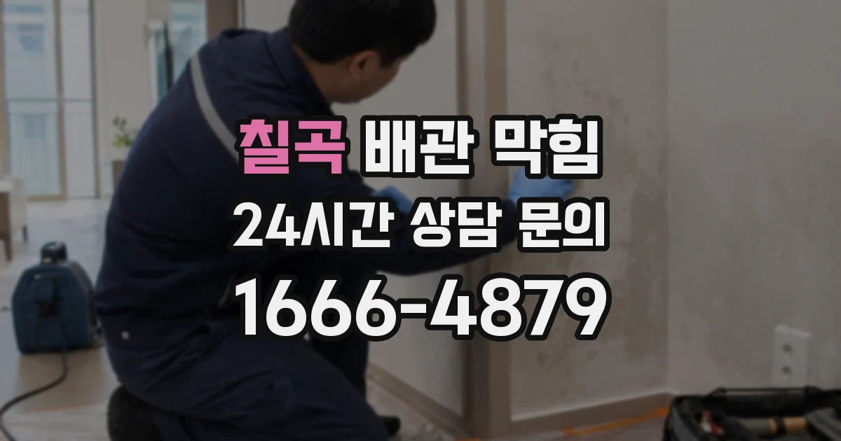 칠곡 배관 막힘