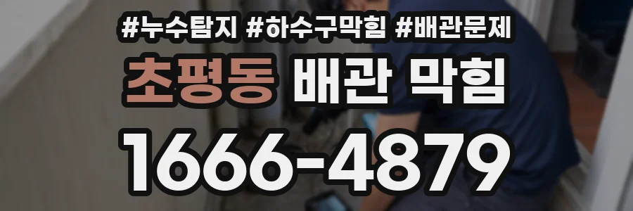 초평동 배관 막힘