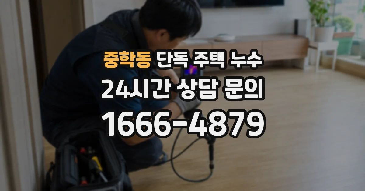 중학동 단독 주택 누수