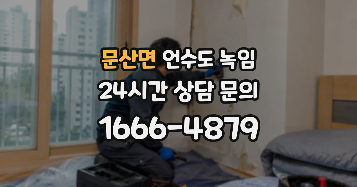 문산면 언수도 녹임