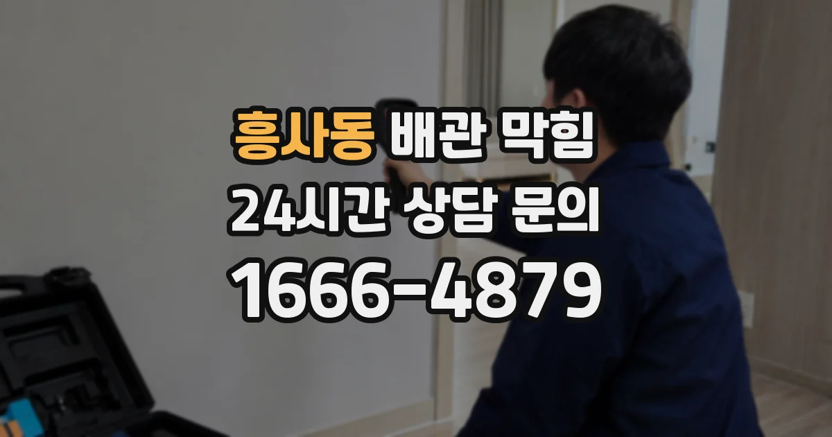 흥사동 배관 막힘