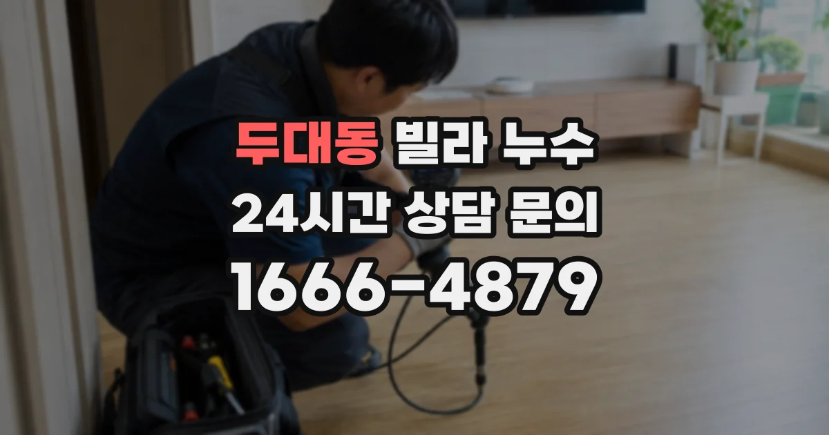 두대동 빌라 누수