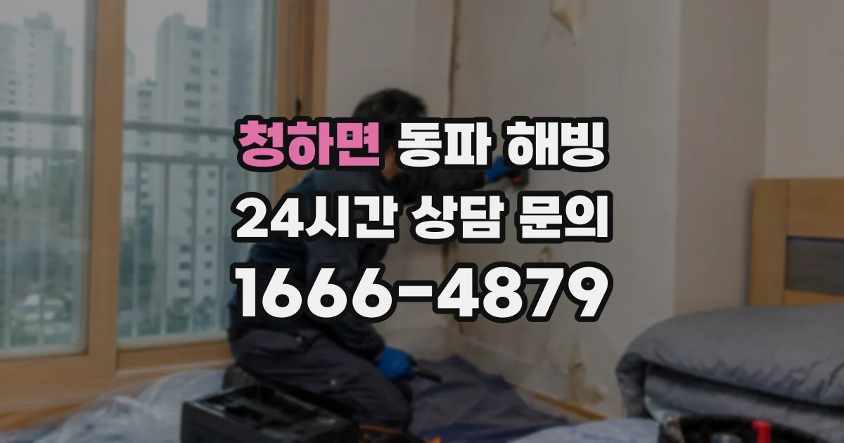 청하면 동파 해빙
