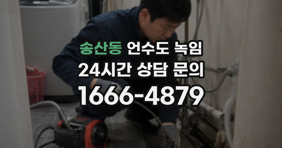 송산동 언수도 녹임