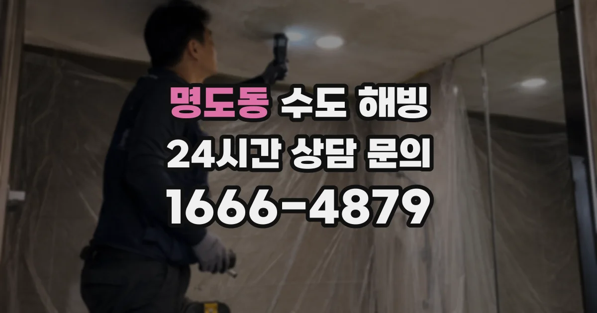 명도동 수도 해빙