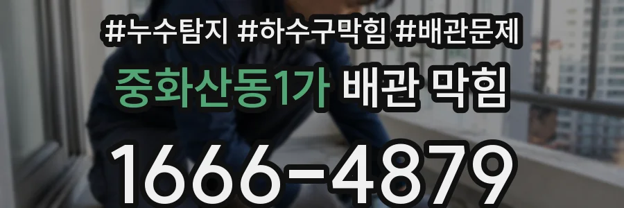 중화산동1가 배관 막힘