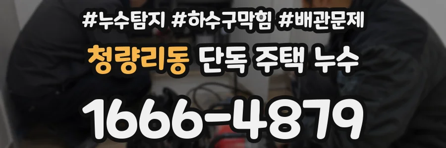 청량리동 단독 주택 누수