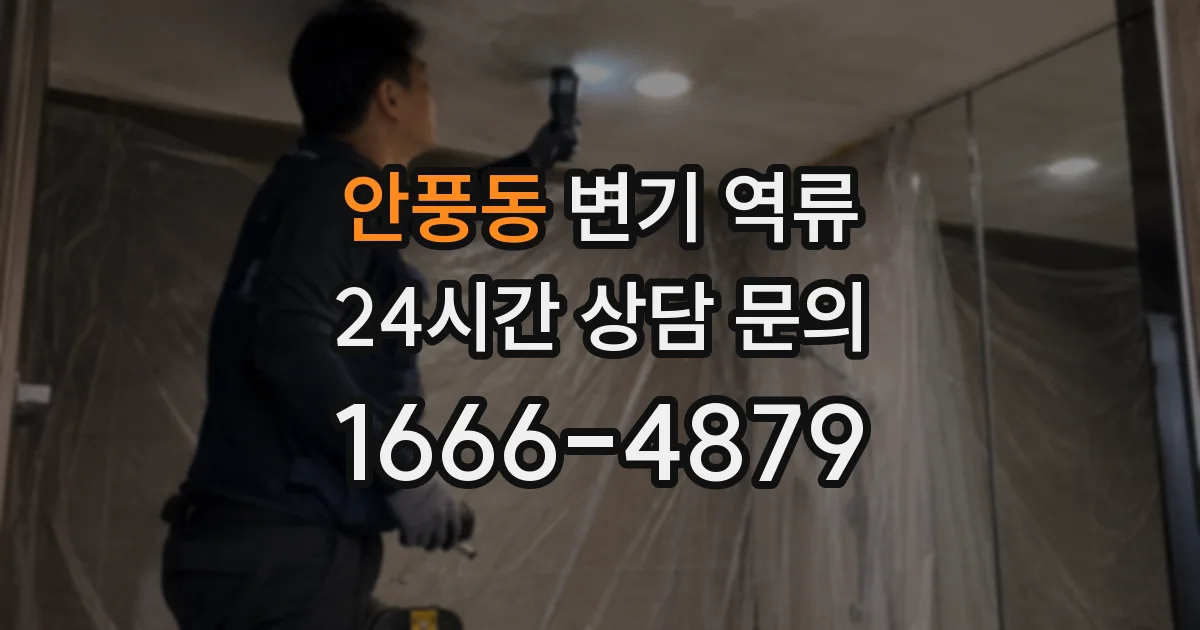 안풍동 변기 역류