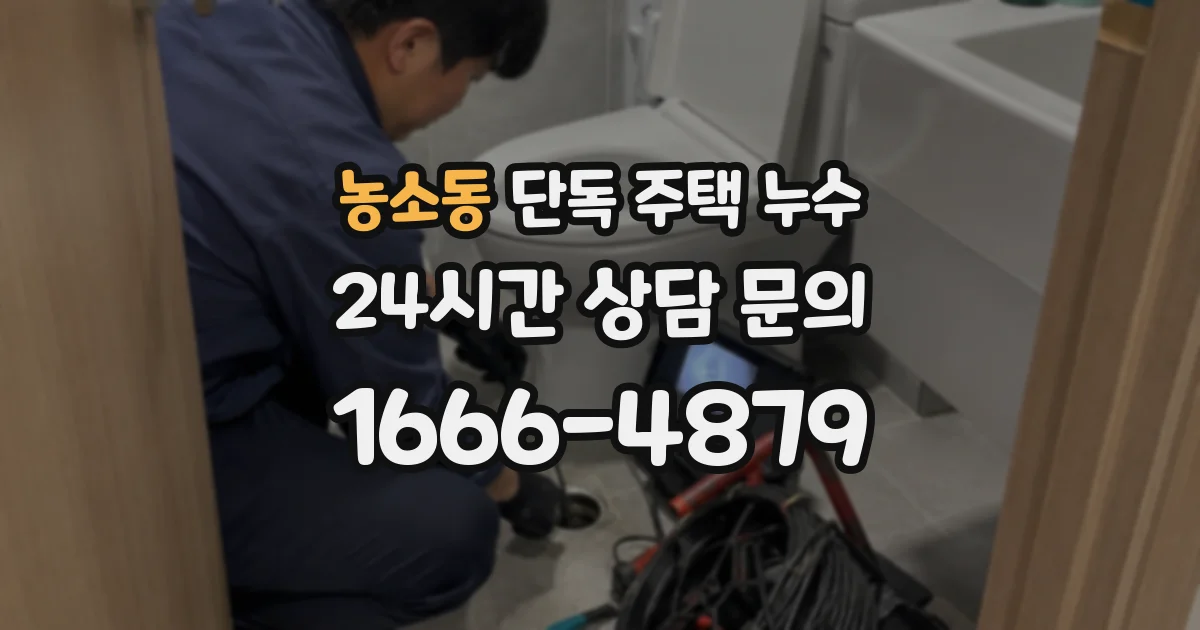 농소동 단독 주택 누수