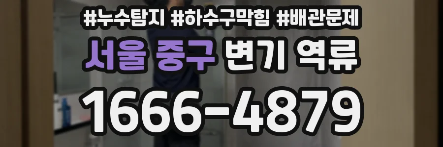 서울 중구 변기 역류