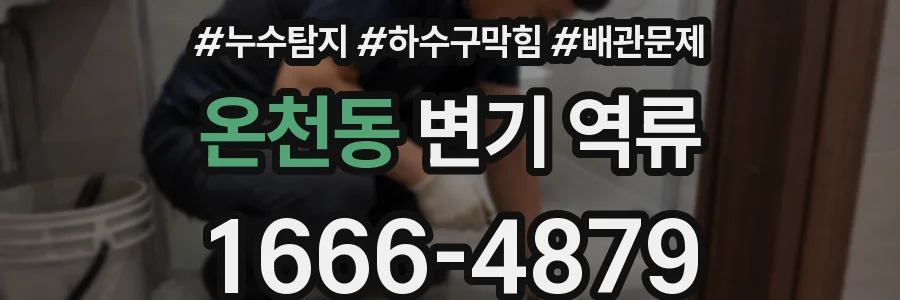 온천동 변기 역류