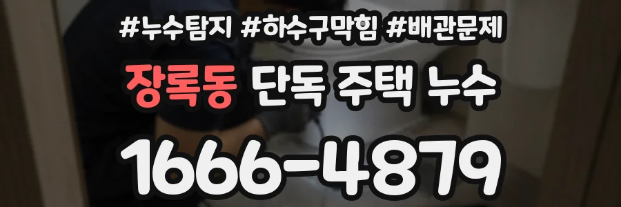 장록동 단독 주택 누수