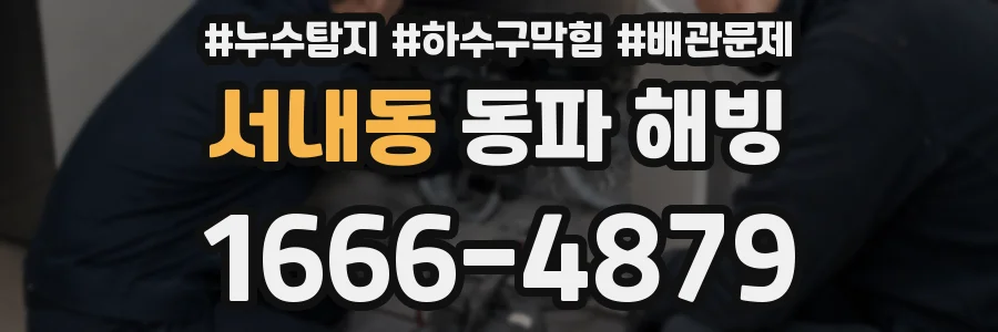 서내동 동파 해빙