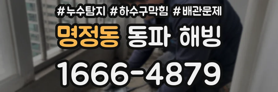 명정동 동파 해빙