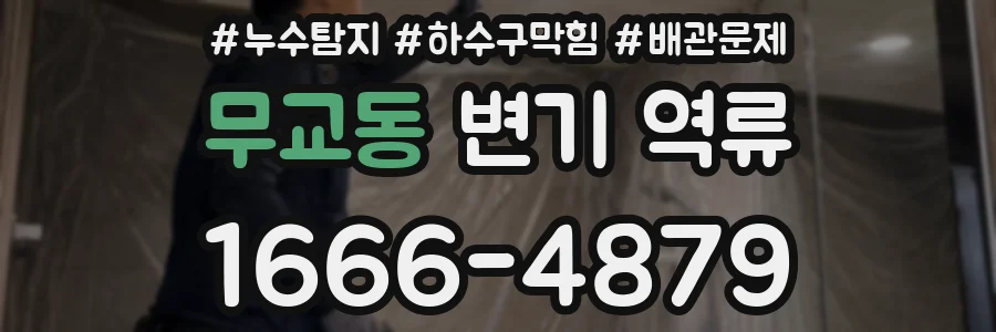무교동 변기 역류
