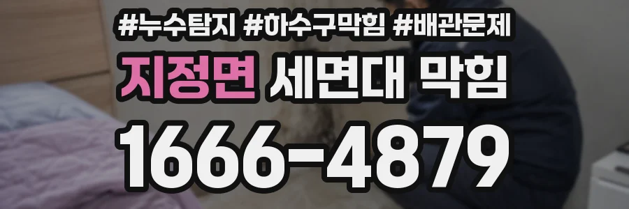 지정면 세면대 막힘